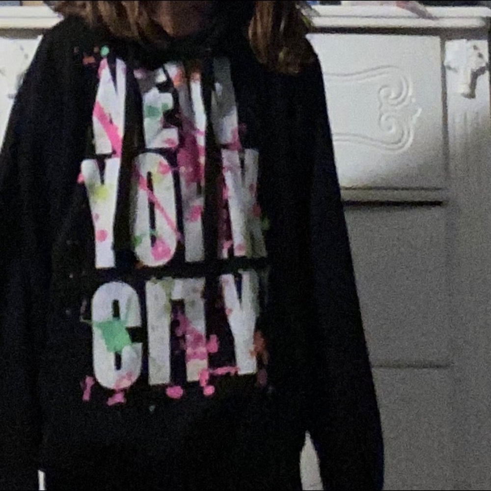 new york city splat hoodie